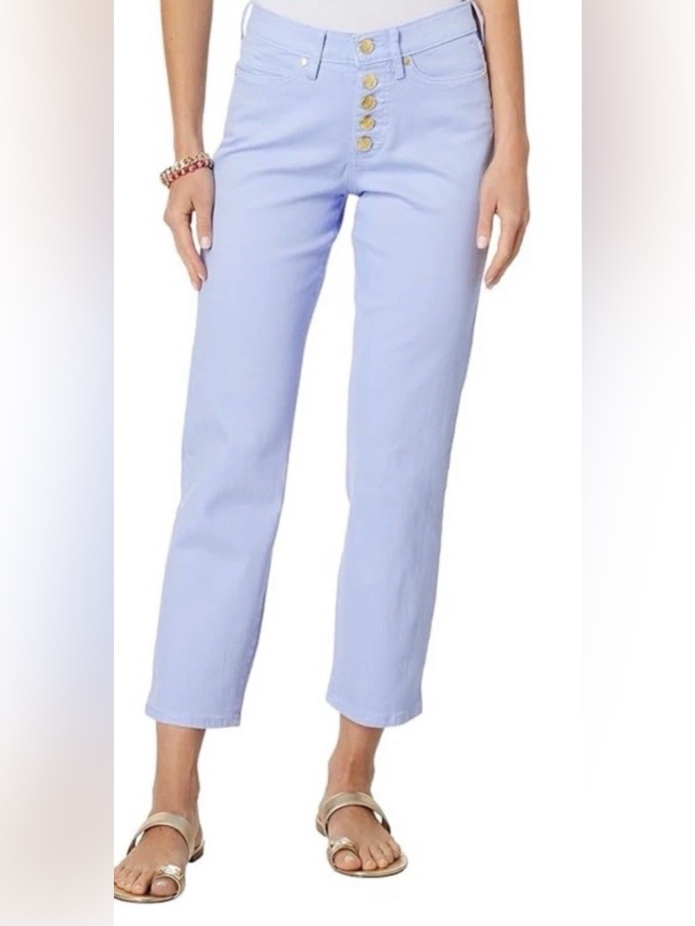 Lilly Pulitzer South Ocean High Rise Purple Phlox Jeans